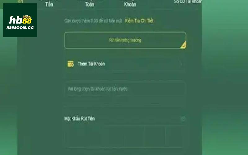 Một số cách rút tiền HB88 nhanh chóng